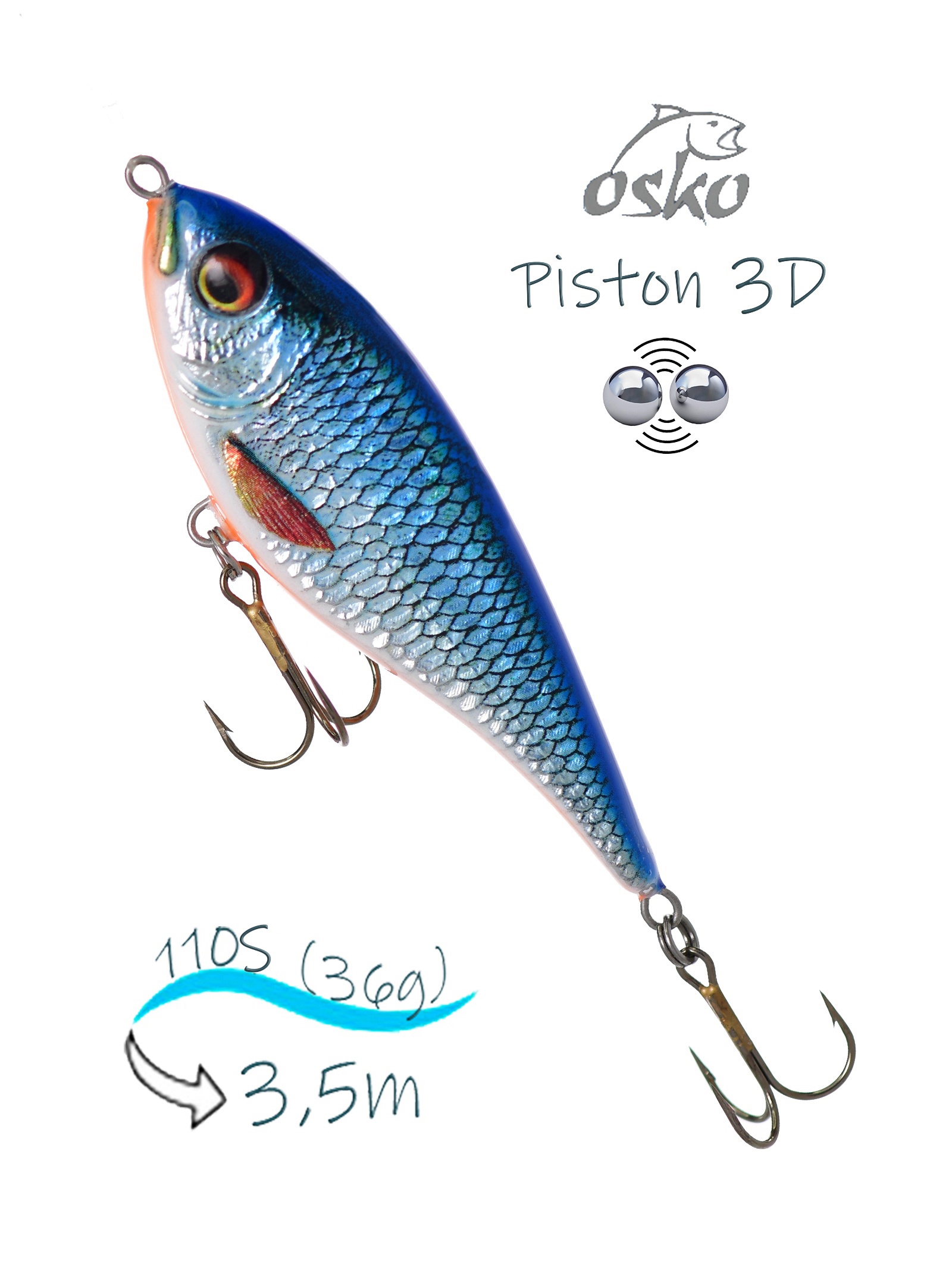 OSP11-87 Piston 3D SI - фото
