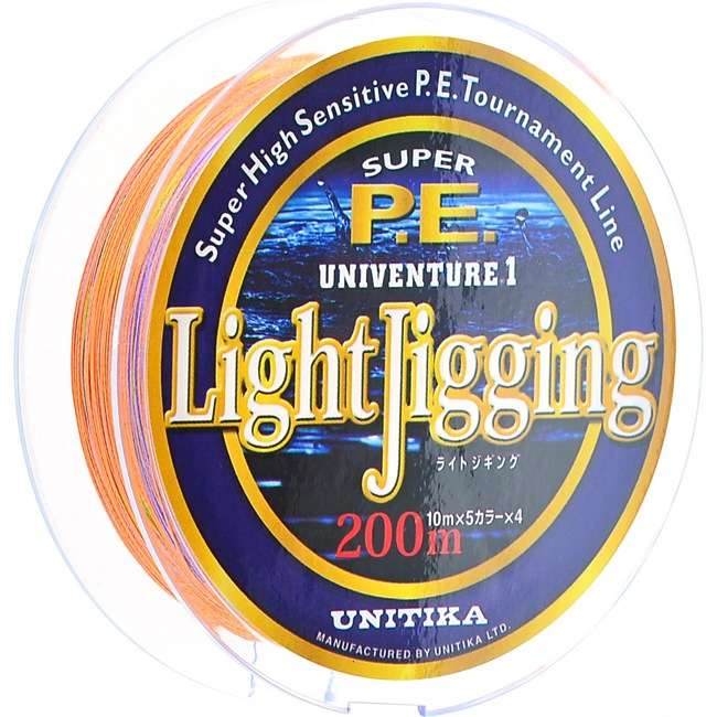 Рыболовный шнур Unitika Univenture Light Jigging0,205/1,5*200m/9kg/18lb
