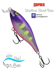 SSR05 VDH Shallow Shad Rap - фото