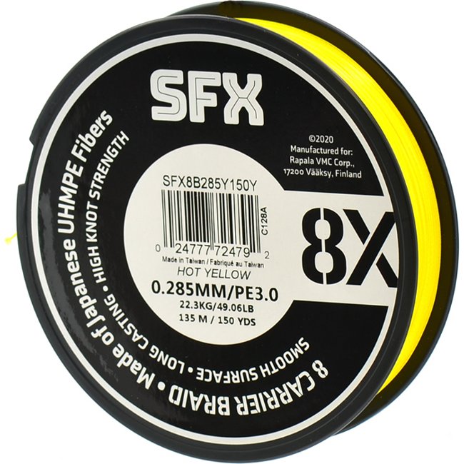 Шнур Sufix 8X 0,285*135 желтая