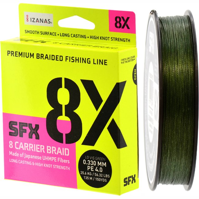 Рыболовный шнур Sufix 8X 0,330*135m Green