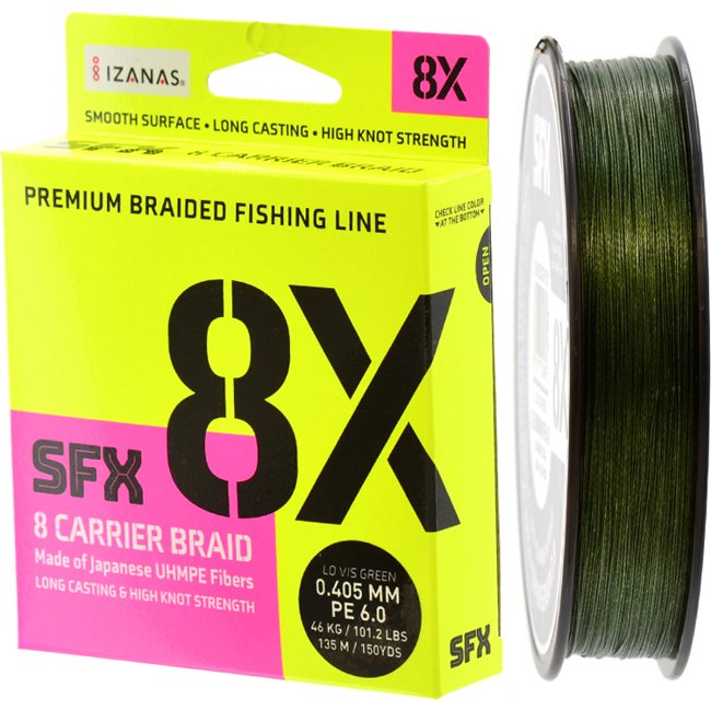 Рыболовный шнур Sufix 8X 0,405*135 Green