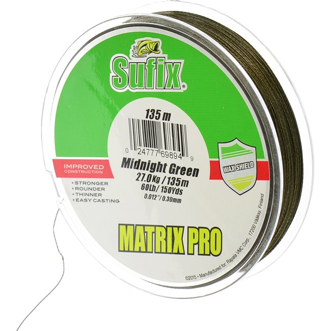 Шнур Sufix Matrix Pro 030-135 зеленый