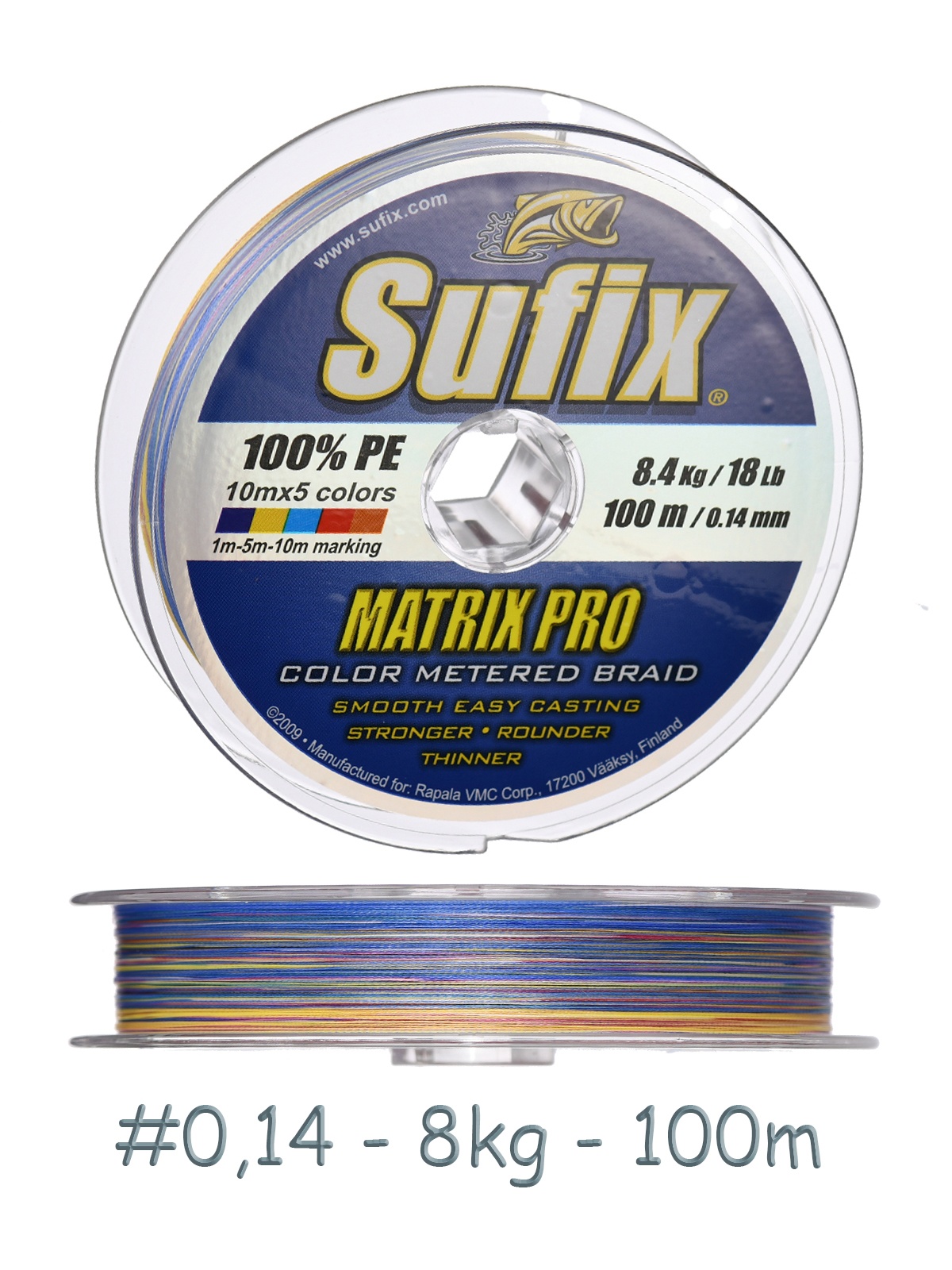 Sufix Matrix Pro Multi Color 0,14*100
