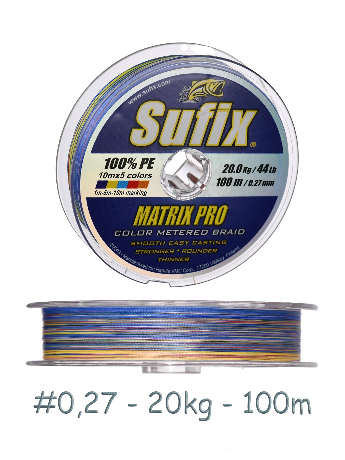 Sufix Matrix Pro 0,27*100 Multi Color *6
