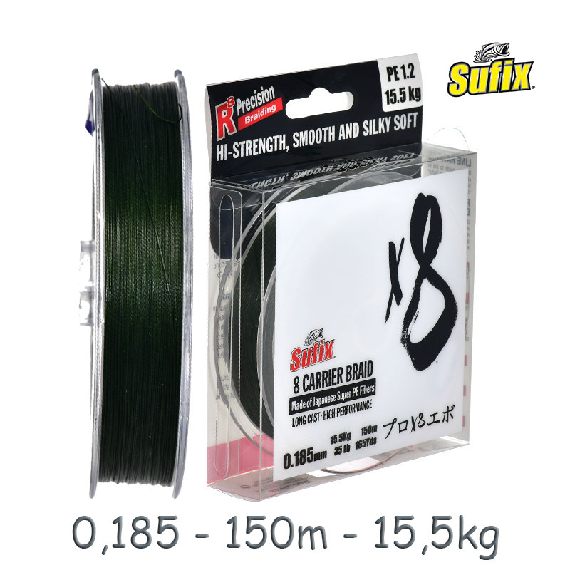 Sufix X8 0,185-150 Green