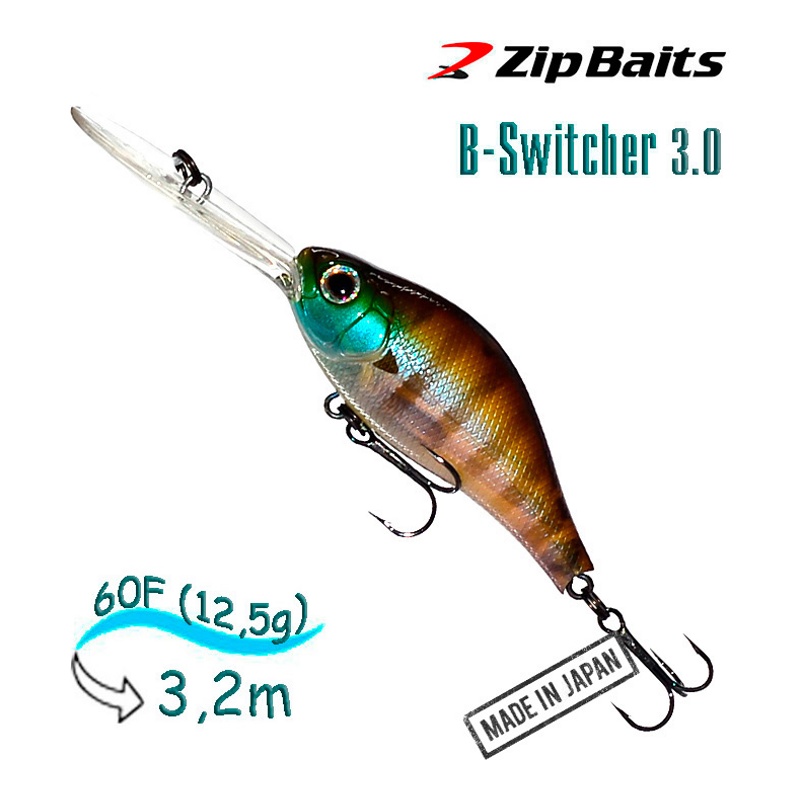 Воблер Zip Baits B-Switcher 3.0S - 082 Silent