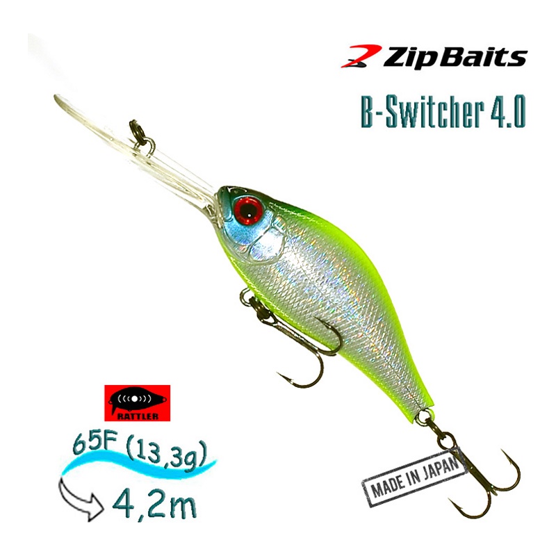 Воблер Zip Baits B-Switcher 4.0 - 202R Rattler