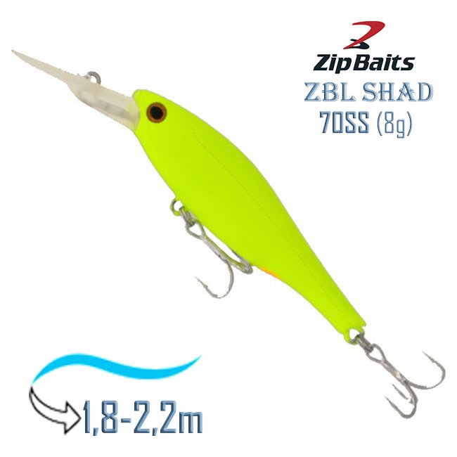 Воблер Zip baits ZBL Shad 70 SS-915