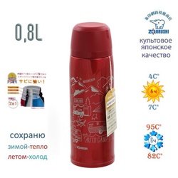Zojirushi Термос SJ-JS08-RA 0,82 L - фото